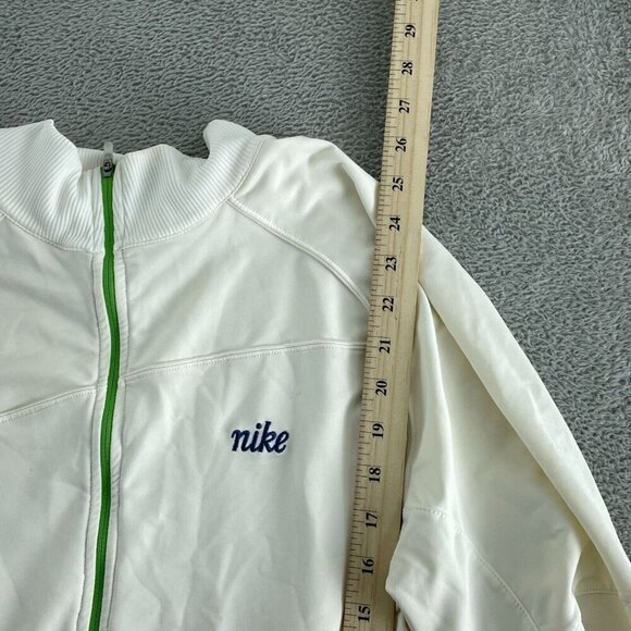 Nike Womens Half-Zip Pullover Jacket G Size Polyester & Spandex Cream 5456 - Picture 6 of 8